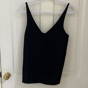 Black Tibi silky v-neck camisole